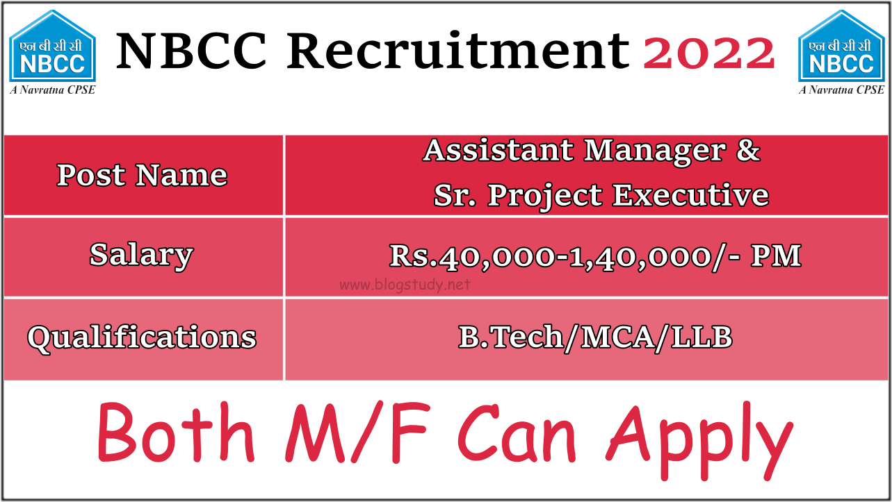 NBCC India Recruitment 2022, Apply Online For 09 Assistant Manager ...